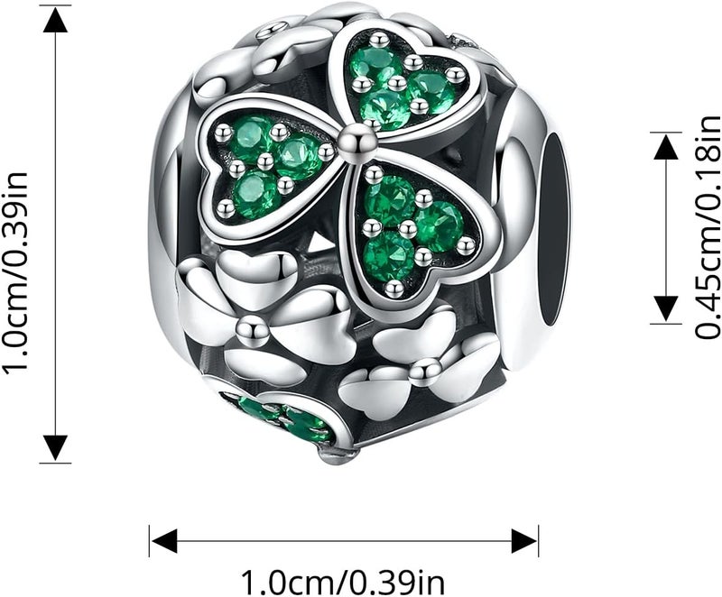 VOROCO Store Charm 925 Sterling Silver Bracelet Necklace Pendant Bead Charms Jewelry Gift for Women Mother Daughter Grandma Family Friends - Image 3